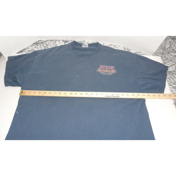 Dixie Roadhouse Cape Coral, Florida Men's T-Shirt Size: 2XL  Blue Gray READ - Picture 4 of 12